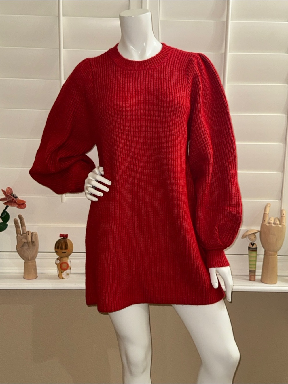 SHOW ME YOUR MUMU Dixon Sweater Dress Red